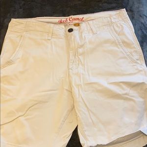 Red camel khaki shorts